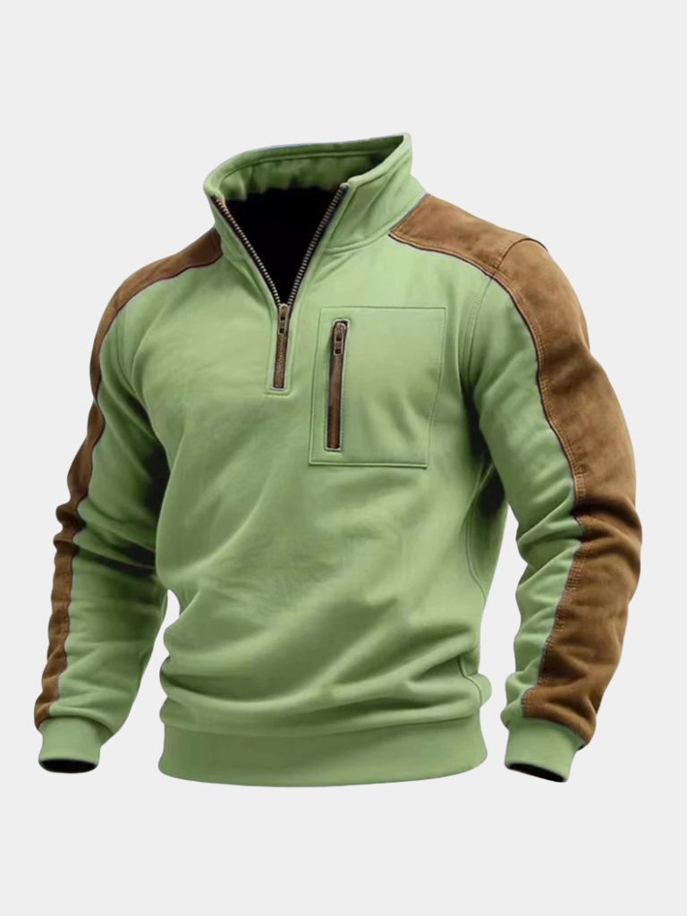 Urban Explorer High Collar Quarter Zip Pullover - Alder & Voss