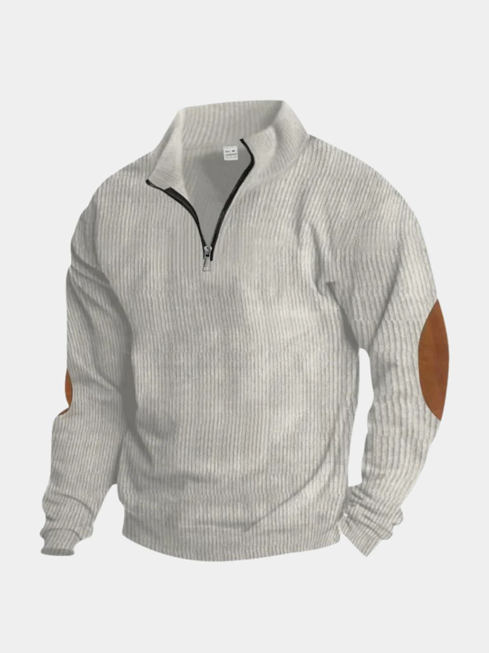 High Collar Quarter Zip Corduroy Pullover - Alder & Voss