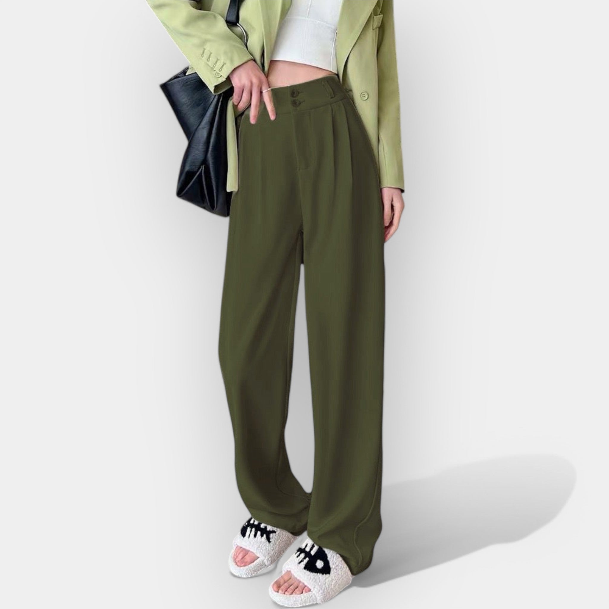 Korean-Inspired Wide-Leg Trousers