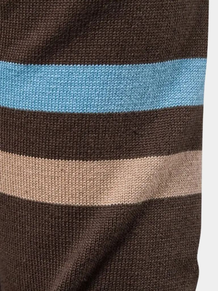 Zipped Cardigan with High Collar - Alder & Voss