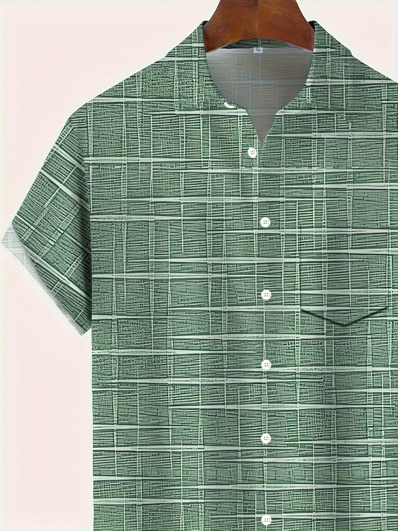 Lenoir™ | Elegant shirt with striped and checked pattern