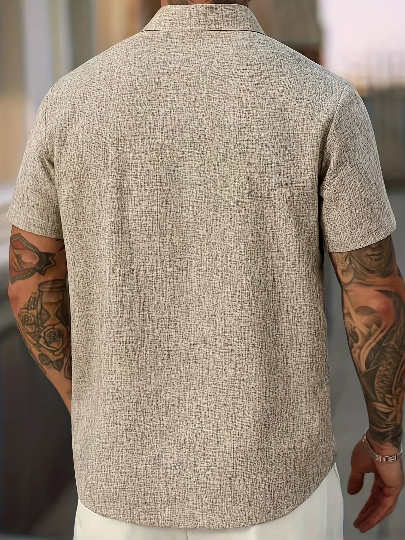 Lenoir™ | Lightweight short-sleeve shirt in a linen blend