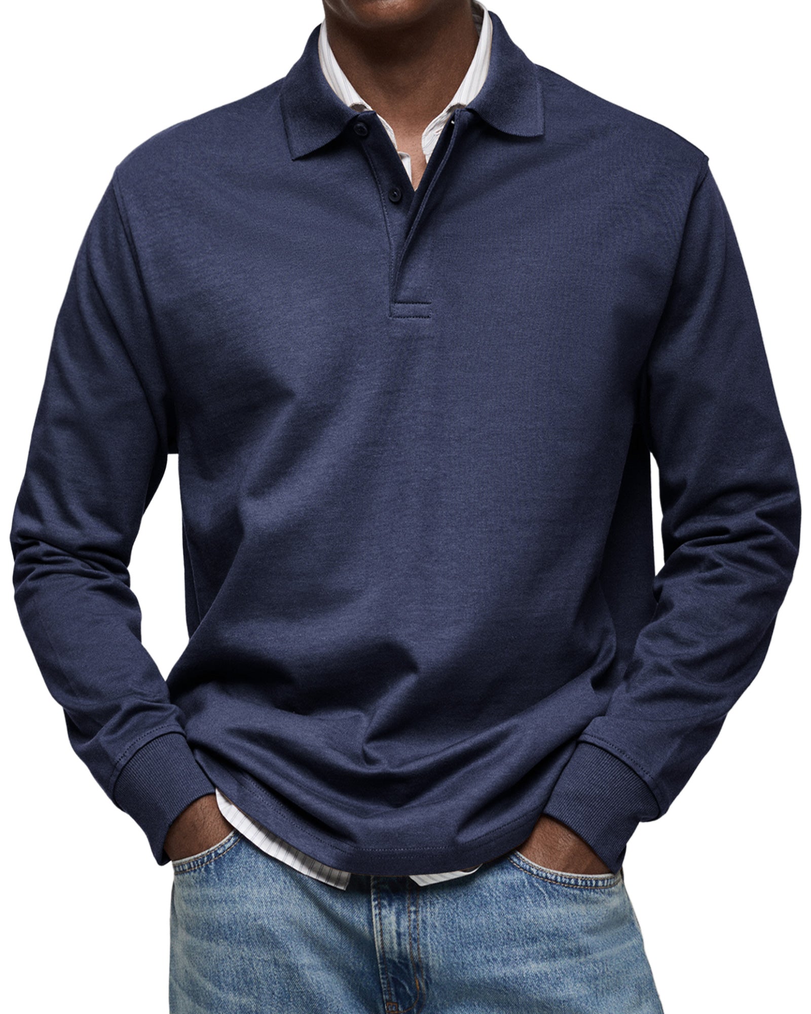 Lenoir™ - Casual Long Sleeve Polo Shirt