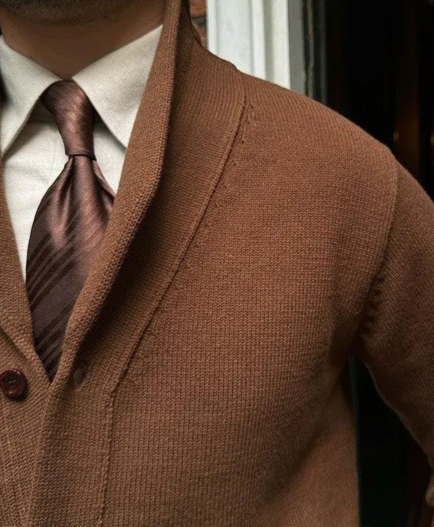 British Knitted Cardigan - Alder & Voss