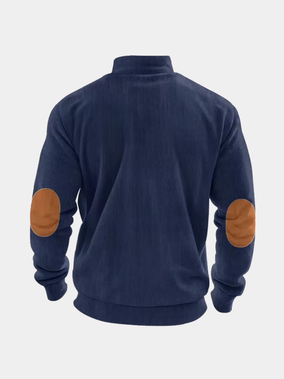 High Collar Quarter Zip Corduroy Pullover - Alder & Voss