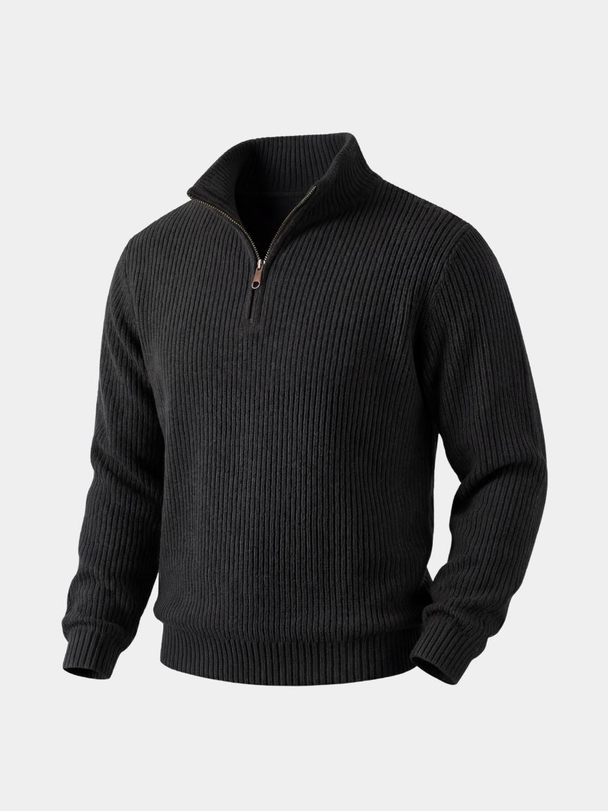 Classic Highland Quarter-Zip Sweater - Alder & Voss