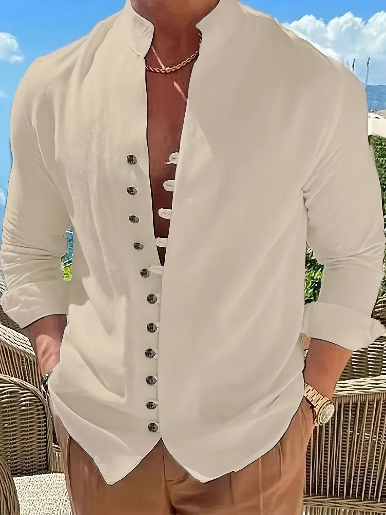 Lenoir™ | Lightweight Cotton Long Sleeve Shirt