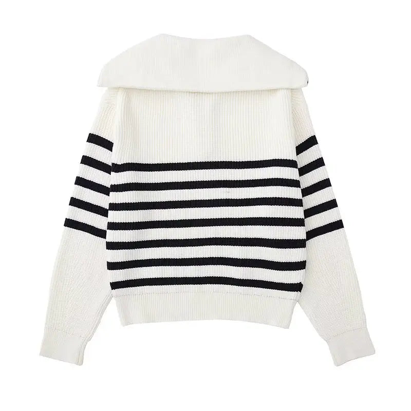 Lenoir™ | Striped Zip-Up Pullover