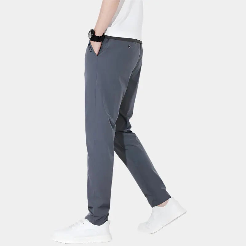 Elastic Waist Basic Pants