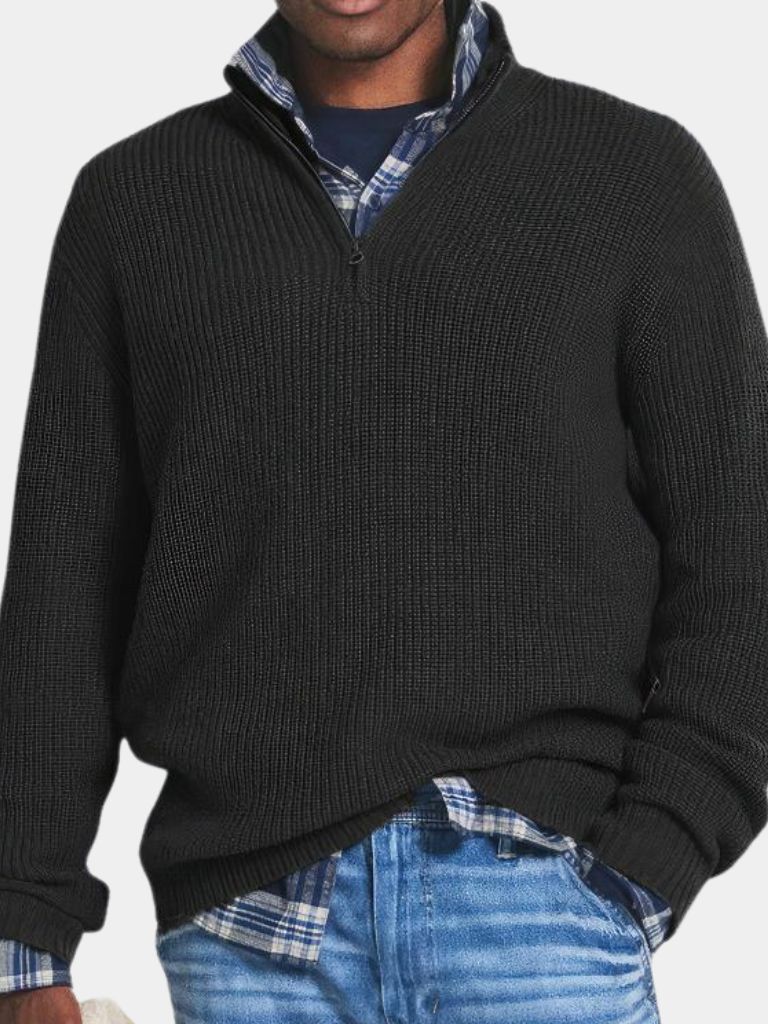 Classic Highland Quarter-Zip Sweater - Alder & Voss