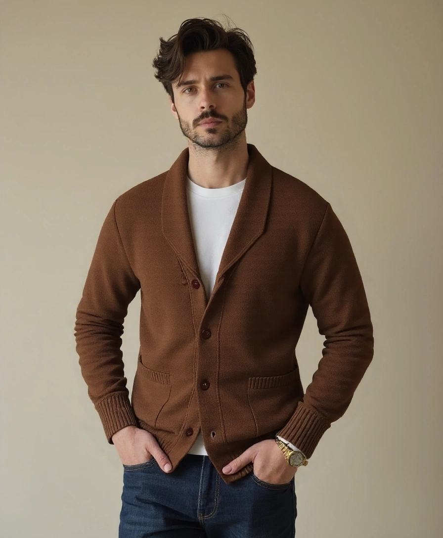 British Knitted Cardigan - Alder & Voss