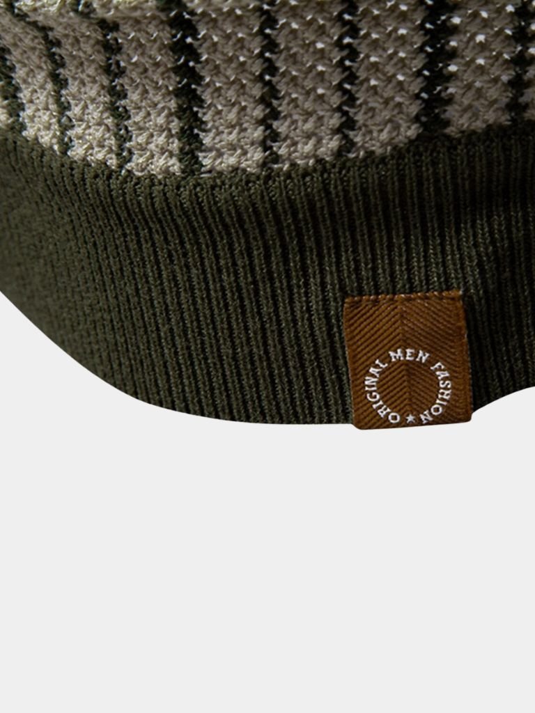 Striped Knit Polo - Alder & Voss