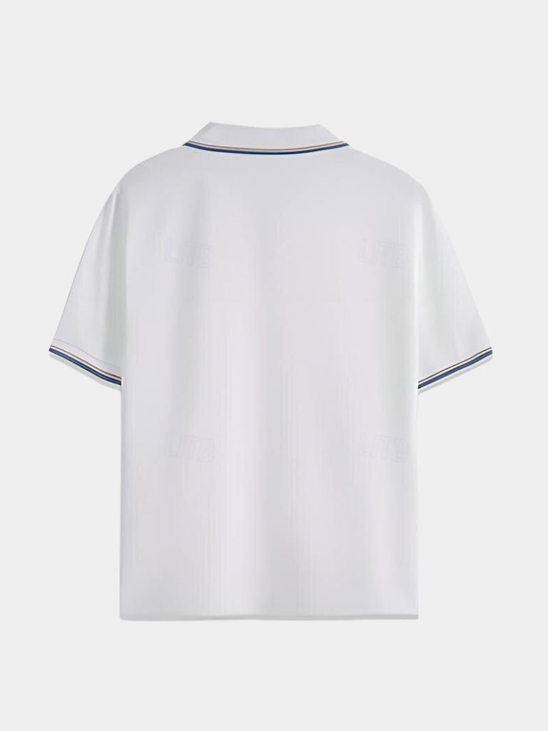 Timeless Black V-Neck Polo - Alder & Voss