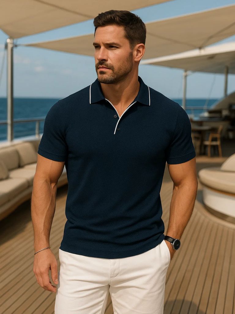 Volt Blue Polo – Alder & Voss