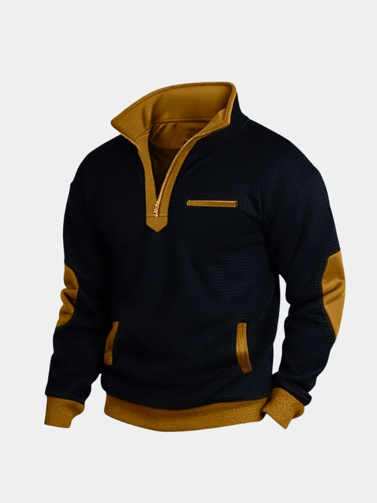 Explorer High Collar Quarter Zip Pullover - Alder & Voss
