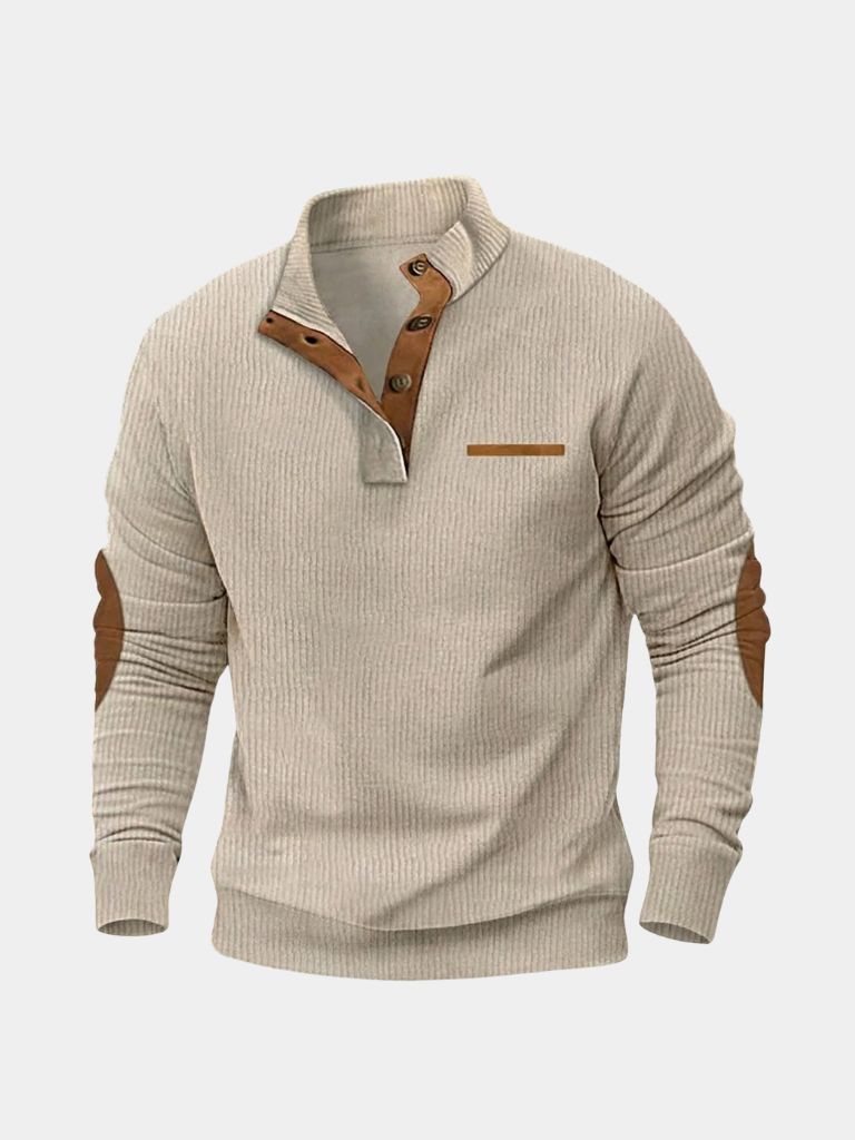 Monaco Casual Henley Pullover - Alder & Voss