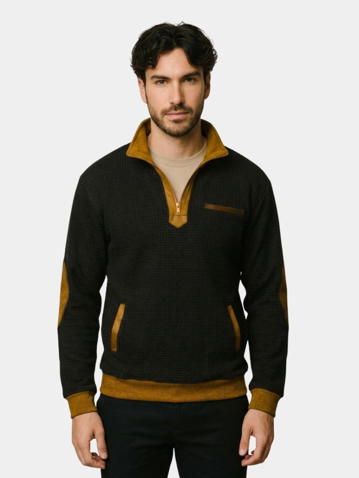 Explorer High Collar Quarter Zip Pullover - Alder & Voss