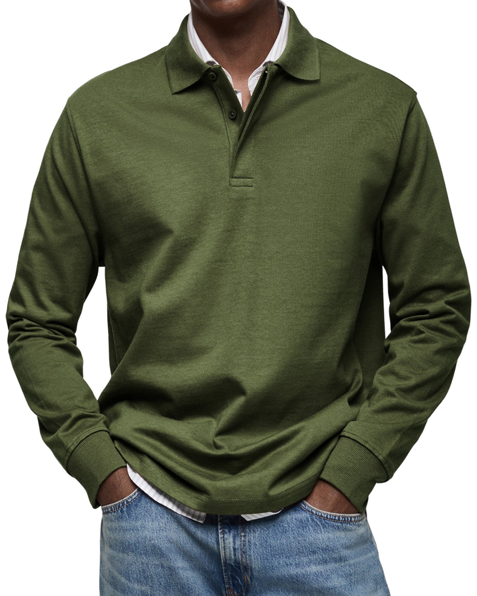 Lenoir™ - Casual Long Sleeve Polo Shirt