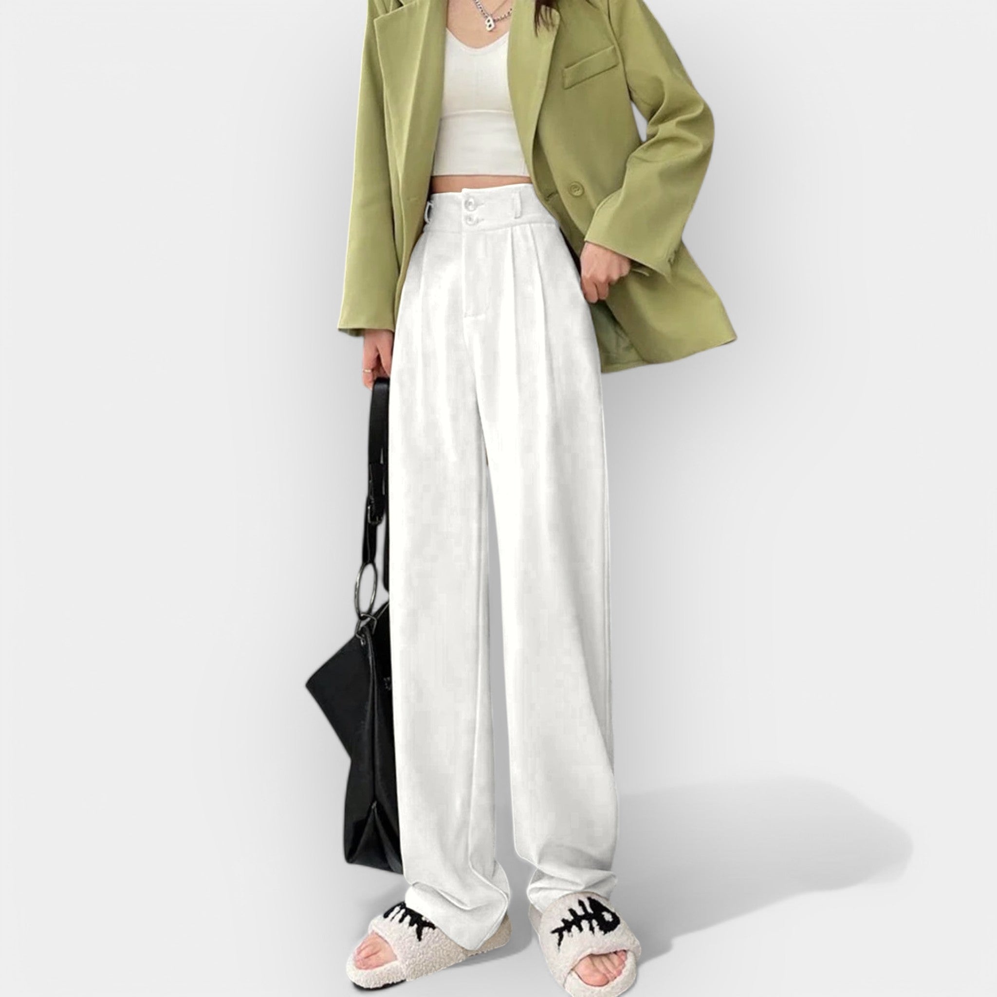 Korean-Inspired Wide-Leg Trousers