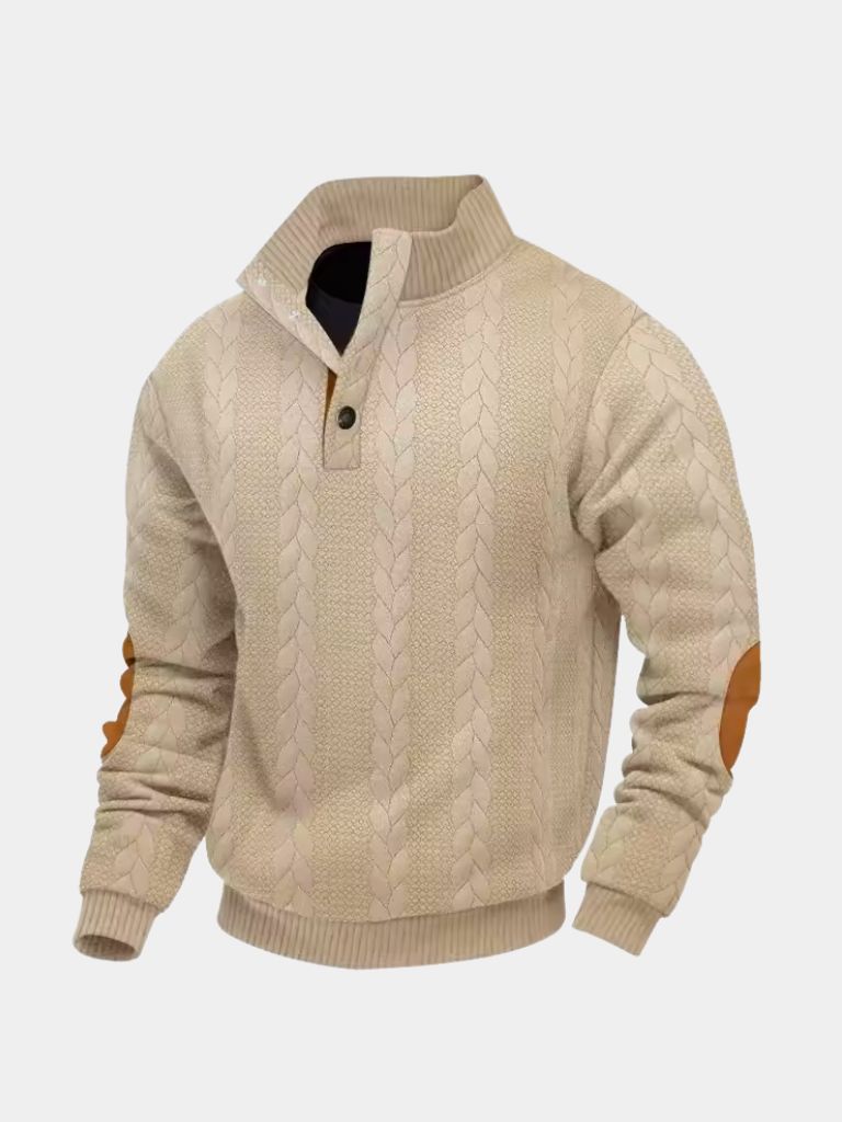 Timberline Long Collar Knit Sweater - Alder & Voss