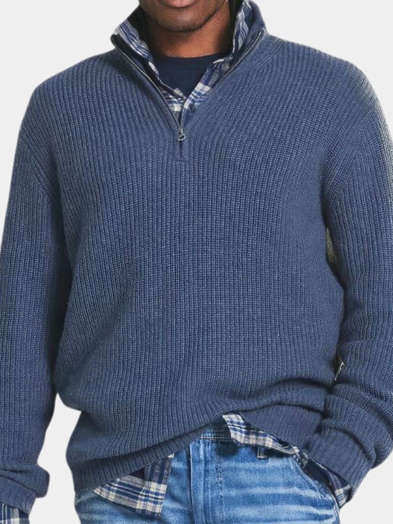 Classic Highland Quarter-Zip Sweater - Alder & Voss