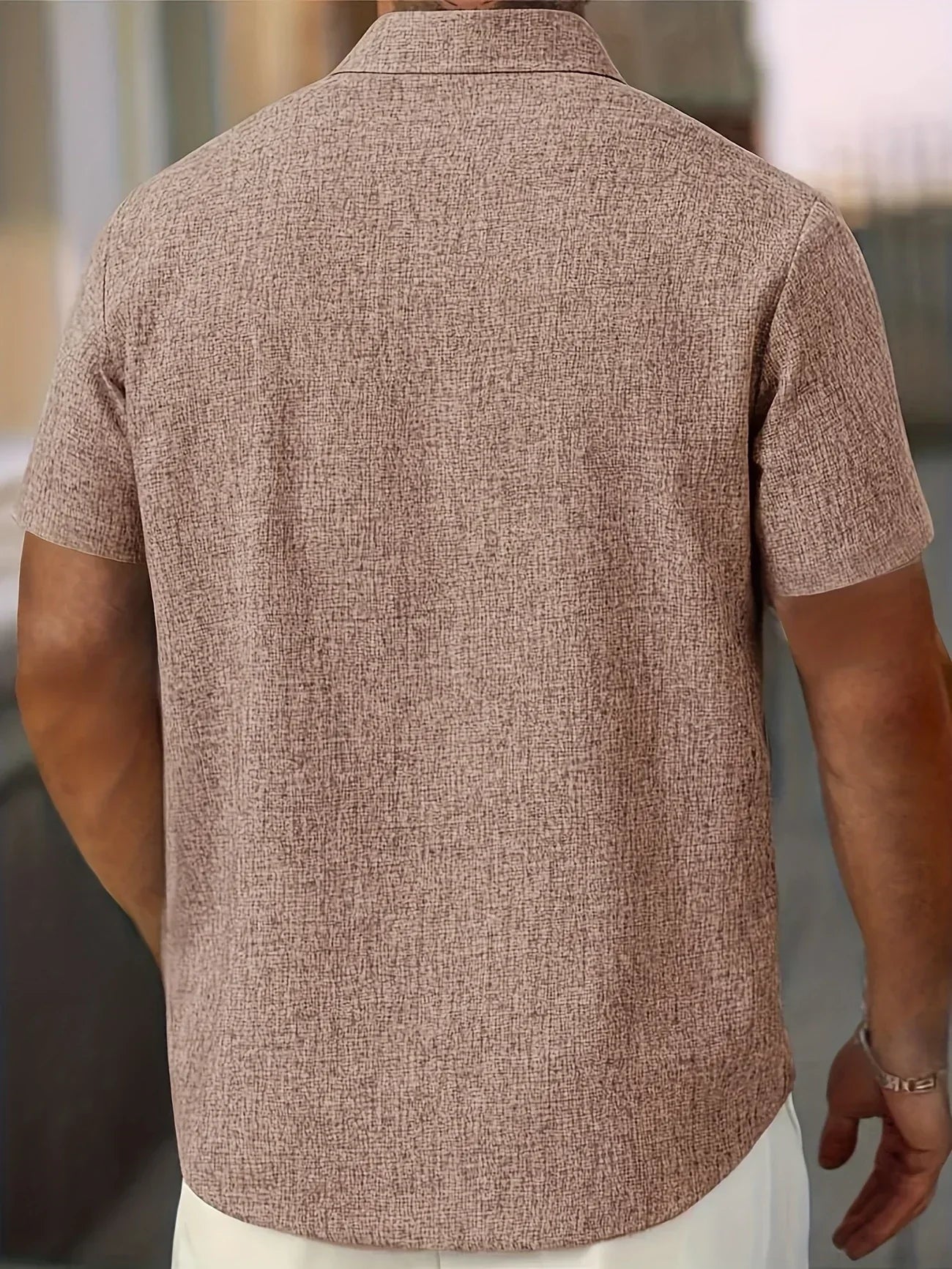 Lenoir™ | Lightweight short-sleeve shirt in a linen blend