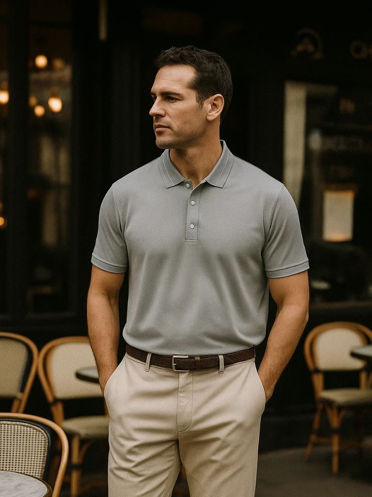 Steel Gray Polo – Alder & Voss
