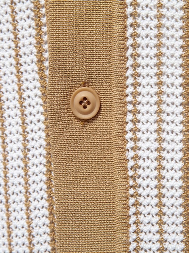 Striped Knit Polo - Alder & Voss